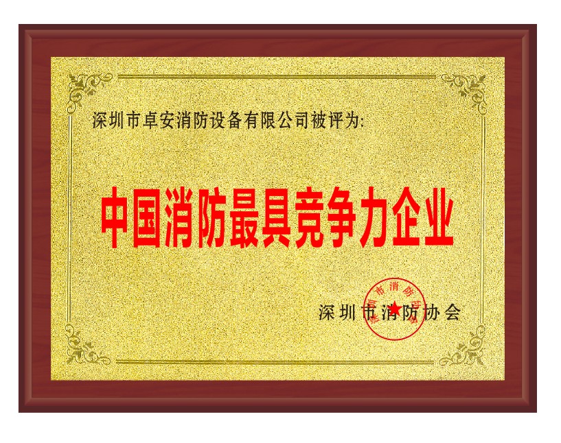 中國消防最具競爭力企業(yè)